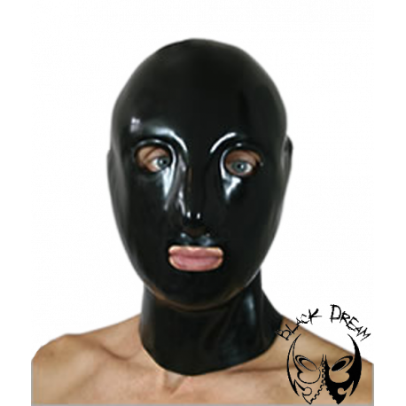 Anatomical mask with zip and nose tubing Anatomical mask with zip and nose tubing