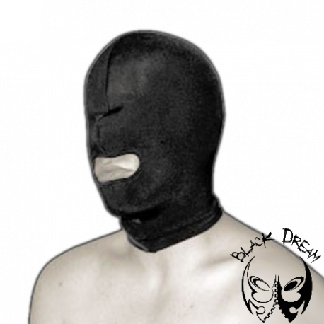 Double-layer spandex mask with mouth opening Double-layer spandex mask with mouth opening