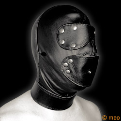 Heavy Duty Bondage Hood with Gag