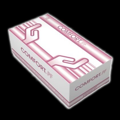 Box of 20 latex examination gloves