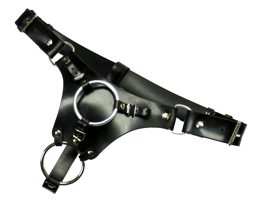 Unisex gumový dildo hareness