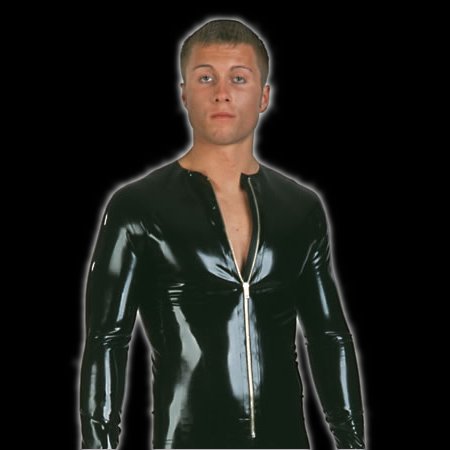 Long sleeve T-shirt, front zip