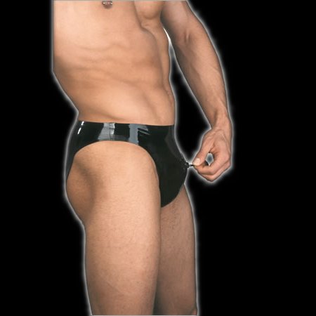 Briefs with front zip