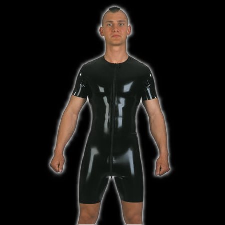 Surf suit, 3-way around zip