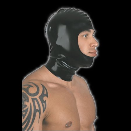 Open faced latex hood