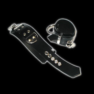 Rubber wrist restraints, lockable