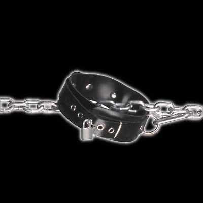 Rubber slave collar, lockable