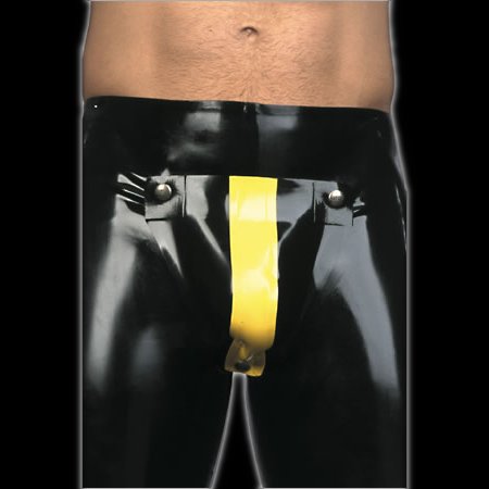 Codpiece with coloured stripe