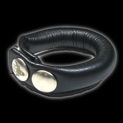 Leather cock ring - desert