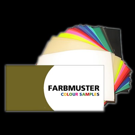 Set of latex colour samples