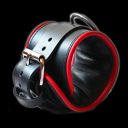 Padded Red Leather Ankle restraint