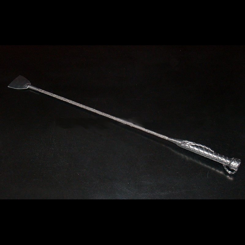 Wooden horse stick with leather paddle