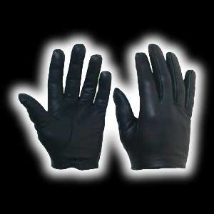 Leather police gloves