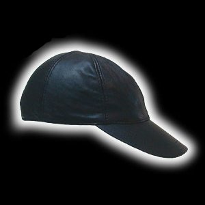 Leather baseballcap