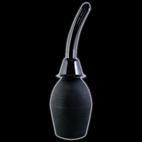 Soft rubber enema seringe