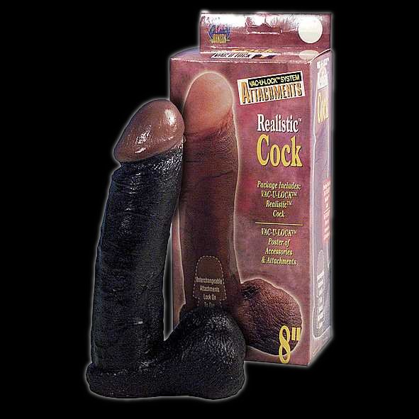 Dildo - 8'' Black Realistic