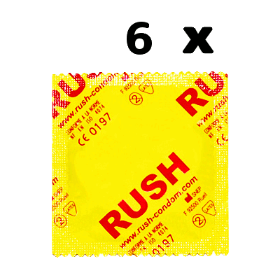 6 pieces of RUSH condoms
