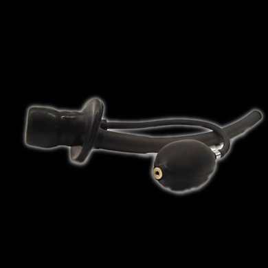Pump-up gag with hose