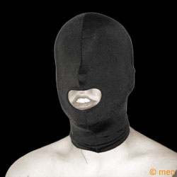 Spandex mask with mouth opening