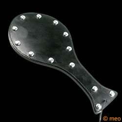 Round Leather Paddle with Conestuds