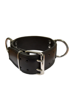 Slavecollar with D-rings broad Slavecollar with D-rings broad