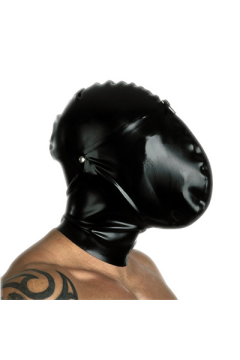 Hood with zipped flaps, rear zip Hood with zipped flaps, rear zip