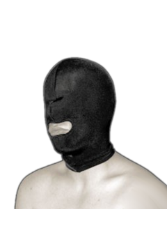Double-layer spandex mask with mouth opening Double-layer spandex mask with mouth opening
