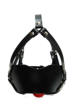 Rubber headharness with ballgag Rubber headharness with ballgag